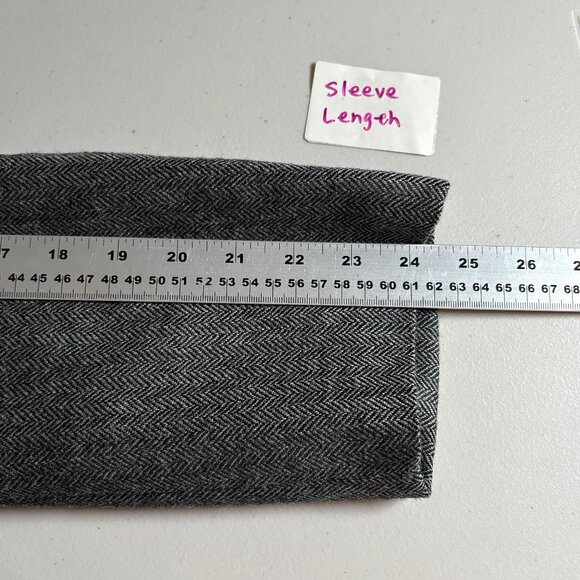 Lauren Ralph Lauren Wool Herringbone Elbow Patch Sport Coat Blazer - Men's 40R - Picture 11 of 12